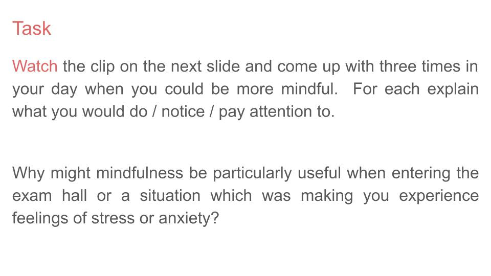 Relaxation and mindfulness pshe rshe lesson tutor time resource. clip video
