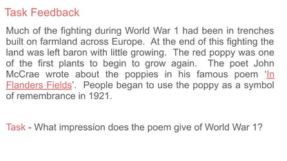 Remembrance Day Lesson or Tutorial / Assembly
