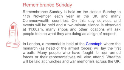 Remembrance Day Lesson or Tutorial / Assembly