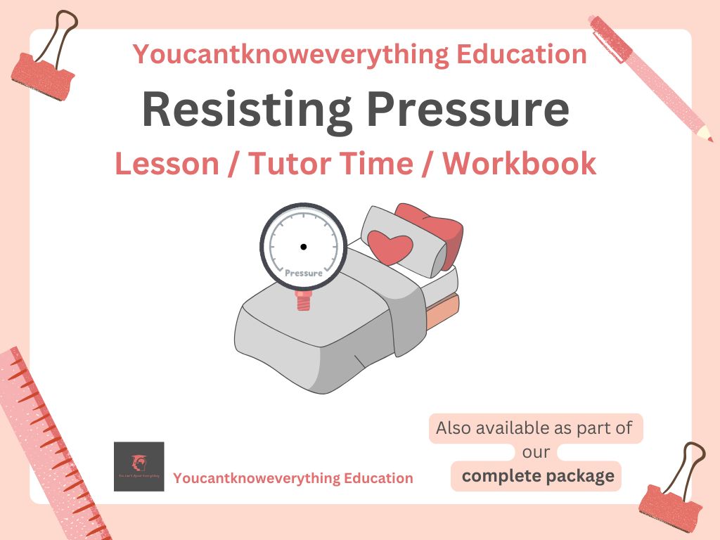 resisting pressure pshe rshe 2026 lesson tutor time resource peer pressure