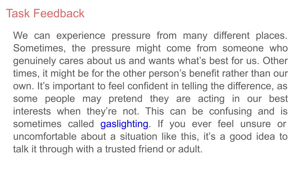 resisting pressure pshe rshe 2026 lesson tutor time resource peer pressure