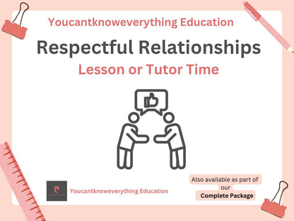 Respectful Relationships Lesson or Tutorial