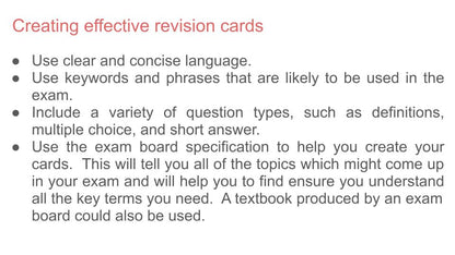 Revision - Using Flashcards Tutorial / Assembly