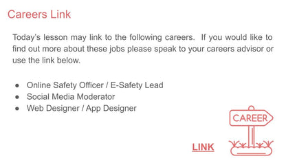 online rights responsibilities safety PSHE PSHE lesson tutor time workbook 2026 guidance careers