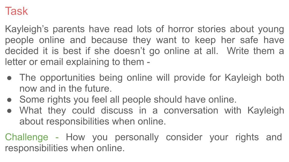 online rights responsibilities safety PSHE PSHE lesson tutor time workbook 2026 guidance