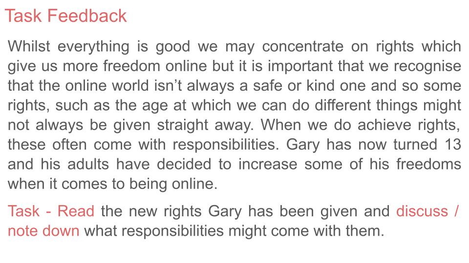 online rights responsibilities safety PSHE PSHE lesson tutor time workbook 2026 guidance