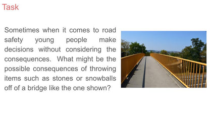 Road Safety Lesson or Tutor Time