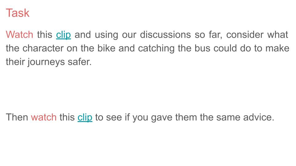 Road Safety Lesson or Tutorial