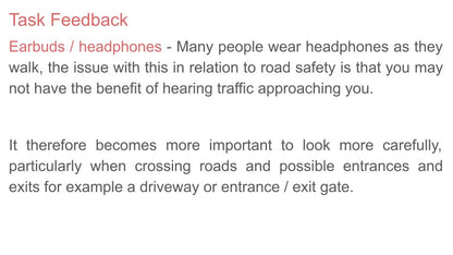 Road Safety Lesson or Tutor Time