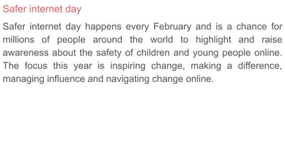 Safer Internet Day