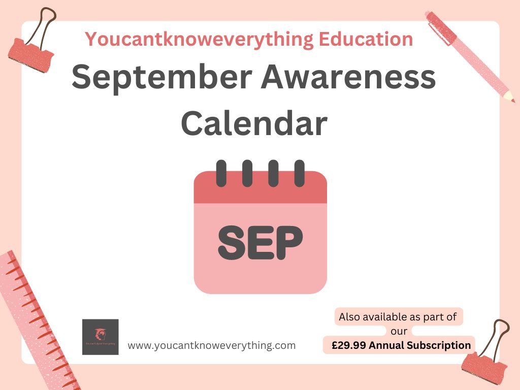 September Awareness & Religious Day / Events Calendar