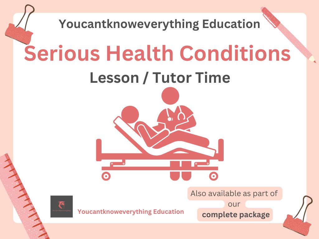 serious health conditions PSHE lesson tutor form time resource 2026