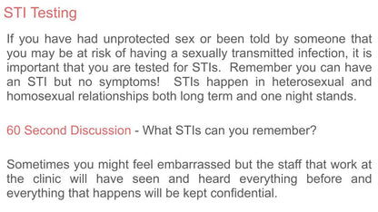 Sexual Health Clinics & STIs Tutor Time / Assembly