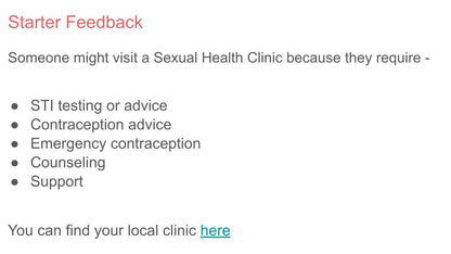 Sexual Health Clinics & STIs Tutor Time / Assembly