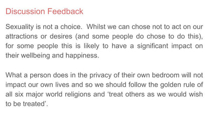 Sexuality & Gender Lesson