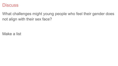 Sexuality & Gender Lesson