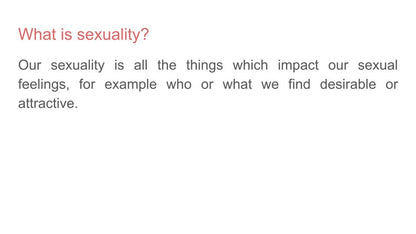 Sexuality & Gender Lesson