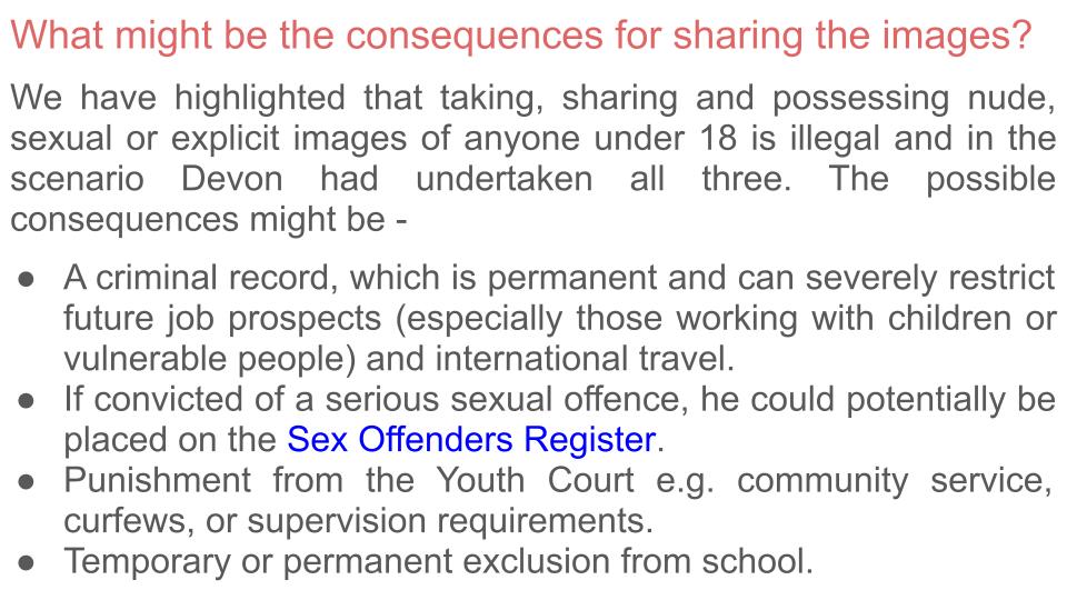 Sharing explicit materials sexting RSHE PSHE online safety lesson tutor time resource.