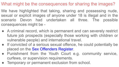Sharing explicit materials sexting RSHE PSHE online safety lesson tutor time resource.