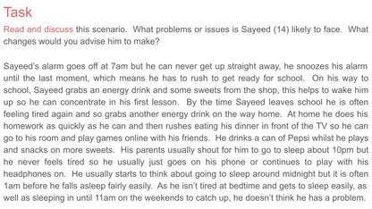 Sleep Lesson, Tutorial or Poster