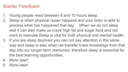 Sleep Lesson, Tutorial or Poster