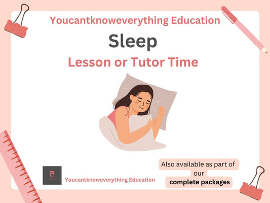 Sleep Lesson, Tutorial or Poster