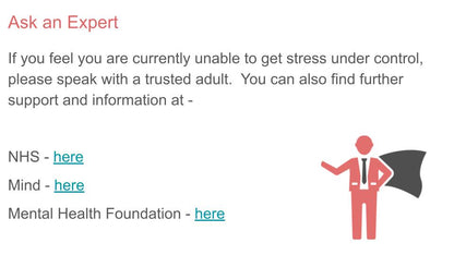 stress support lesson slide
