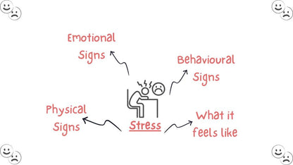 Stress and emotional wellbeing PSHE mental health lesson 2026 tutor time workbook  mind map