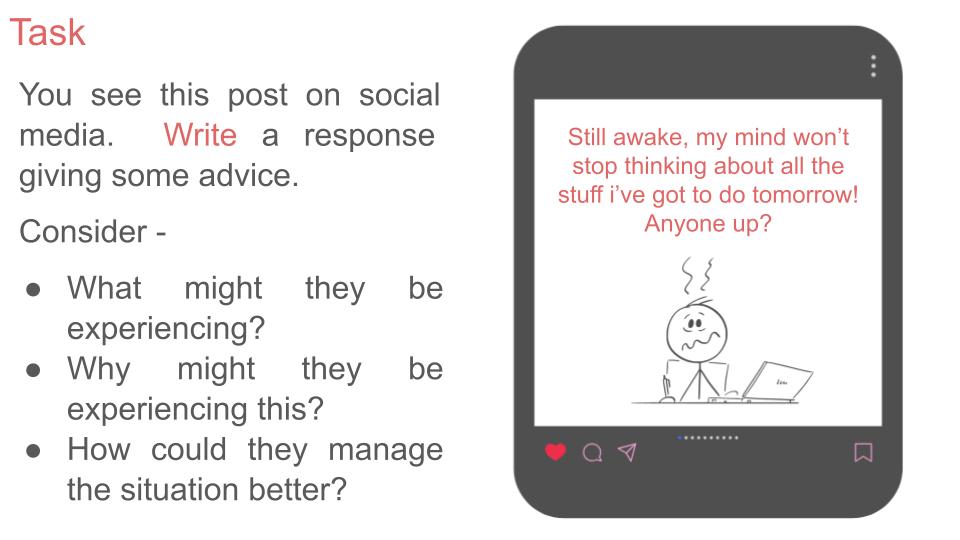 Stress and emotional wellbeing PSHE mental health lesson 2026 tutor time workbook social media