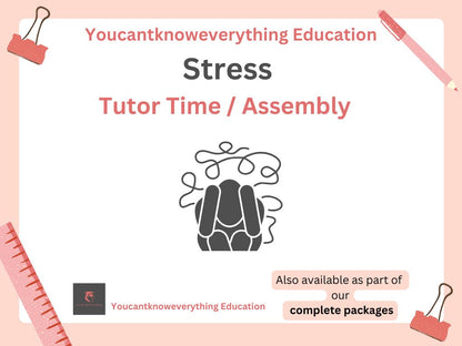 stress pshe tutor time form resource lesson