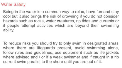 water safety pshe summer lesson resource