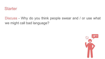 Swearing PSHE / Behaviour Lesson