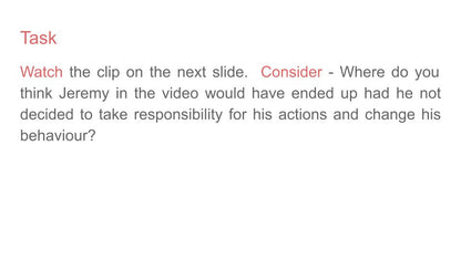 Taking Responsibility