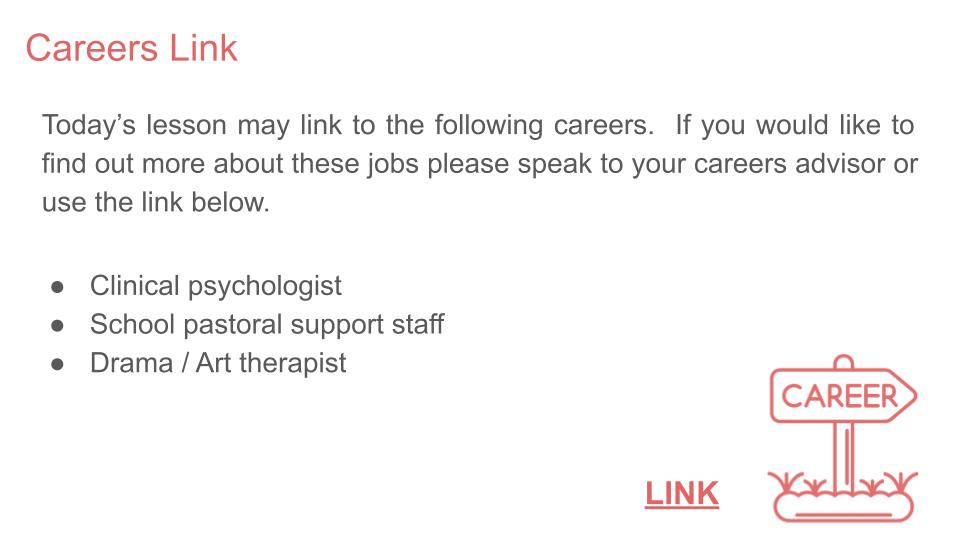 Talking about emotions mental health pshe lesson tutor time workbook resource.  Careers