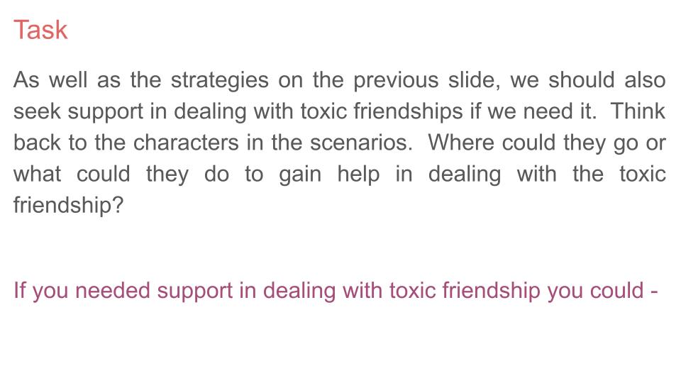 Toxic Friendship