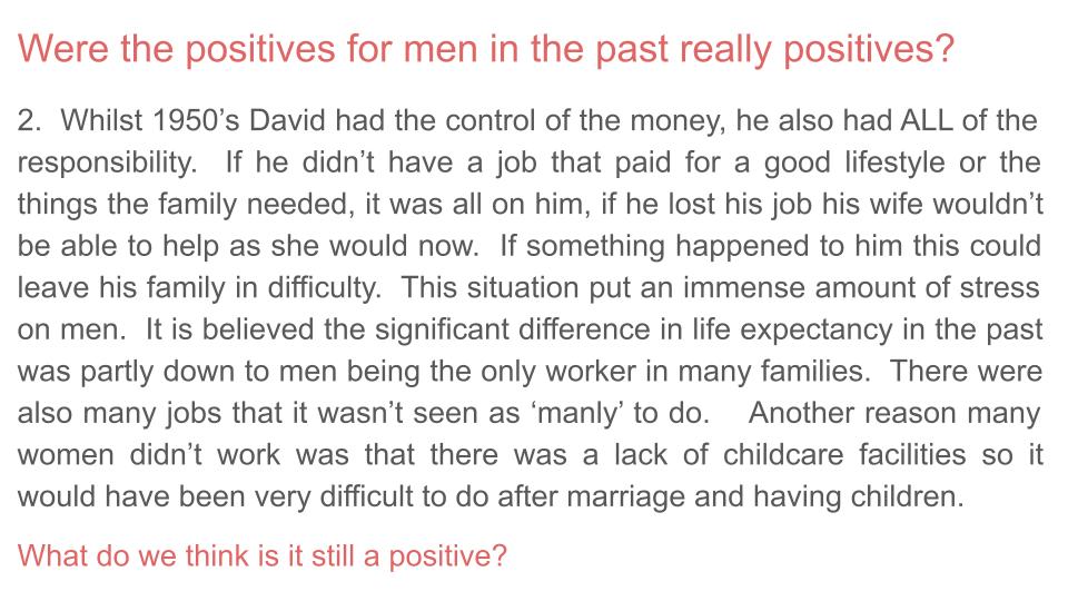 Traditional vs Modern Masculinity PSHE Lesson