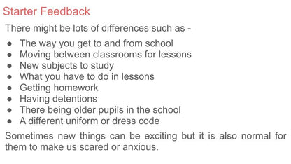 Transition to Secondary School - 2026 RSHE Guidance