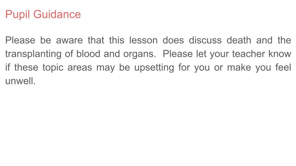 Organ and Blood Donation Tutorial