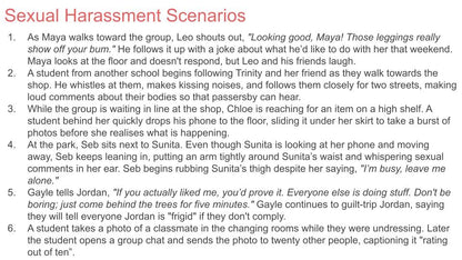 Types of Sexual Harassment - 2026 RSHE Guidance