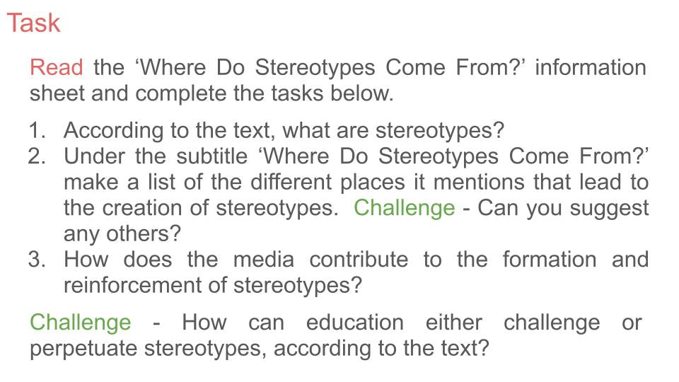 Unconscious Bias & Stereotyping