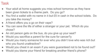 Values and Influences Lesson