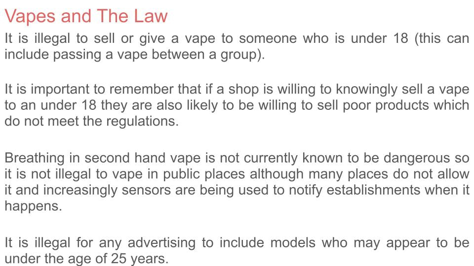 Vaping Lesson, Tutorial or Display