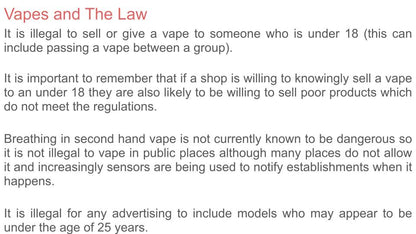 Vaping Lesson, Tutorial or Display