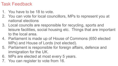 Voting electoral systems Citizenship lesson ks3 ks4 video