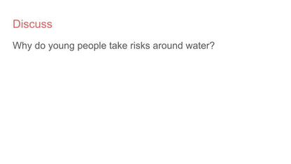 Water Safety PSHE Lesson