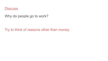 Work and the Economy Lesson or Tutorial