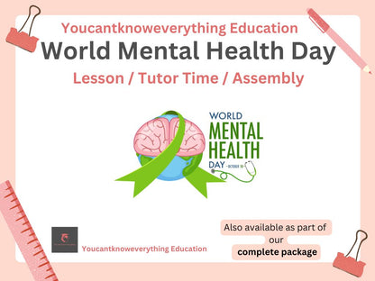 World Mental Health Day 2026 KS3 KS4 lesson tutor time assembly resource.