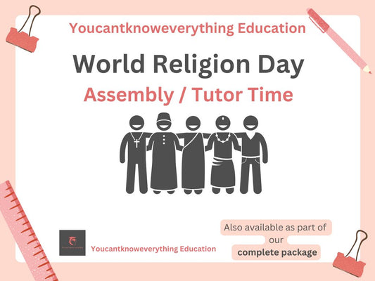 World religions day 2026 tutor time assembly resource