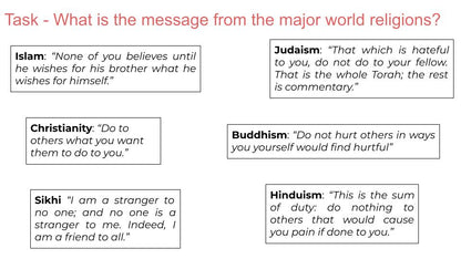 World religions day 2026 tutor time assembly resource