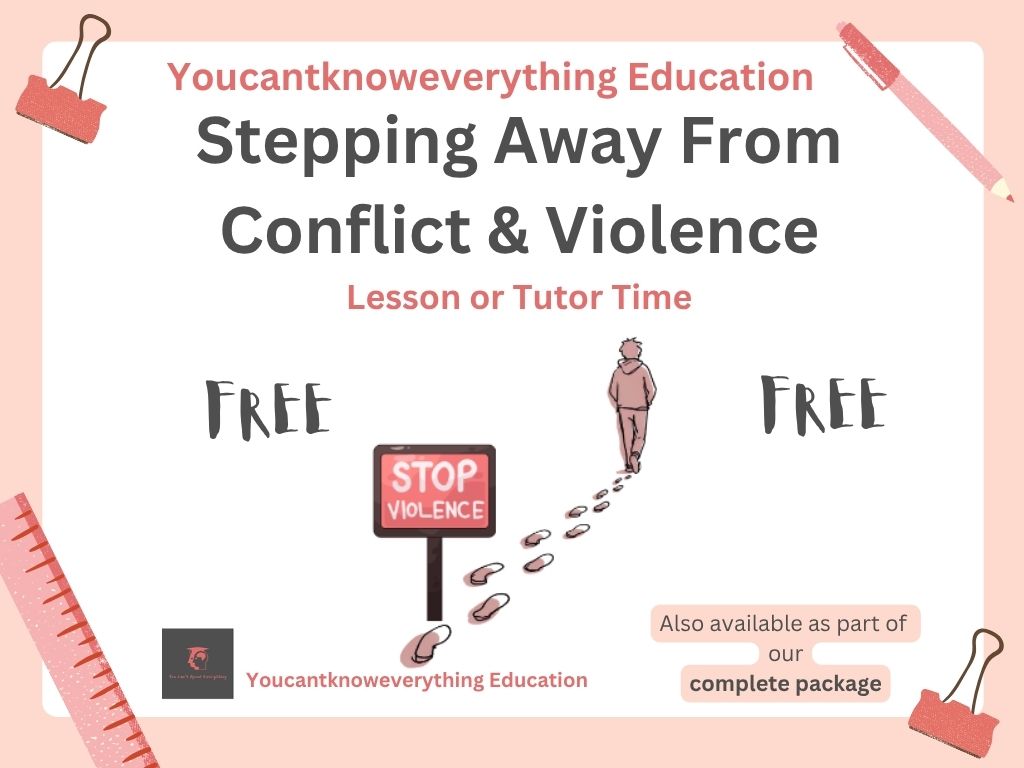 Dealing With Conflict & Violence PSHE Lesson / Tutor Time